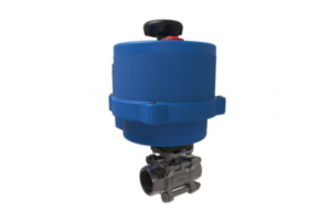 Ball valve with electric actuator