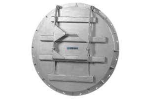 Round flap gate penstock