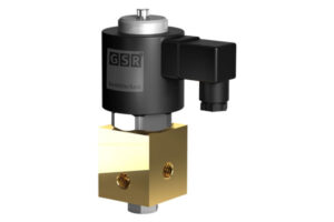 3/2-way solenoid valve with nipple seal direct acting